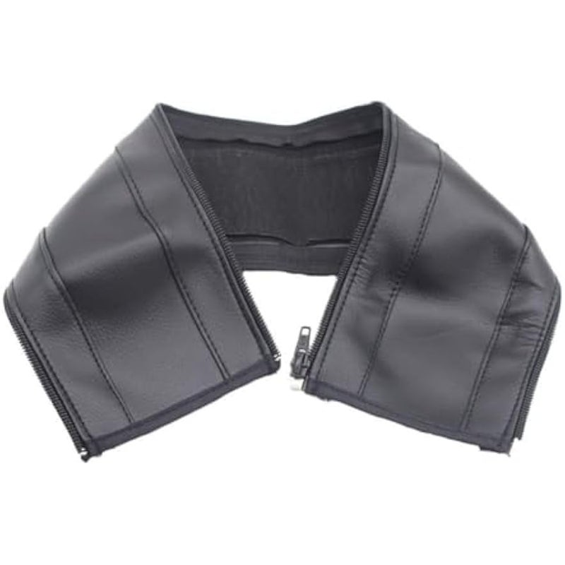 Baby Stroller Armrest Bumper Handlebar Sleeve Cover Universal Handle Cover DustProof Protect PU Leather Case with Removable Zipper Black - Image 2